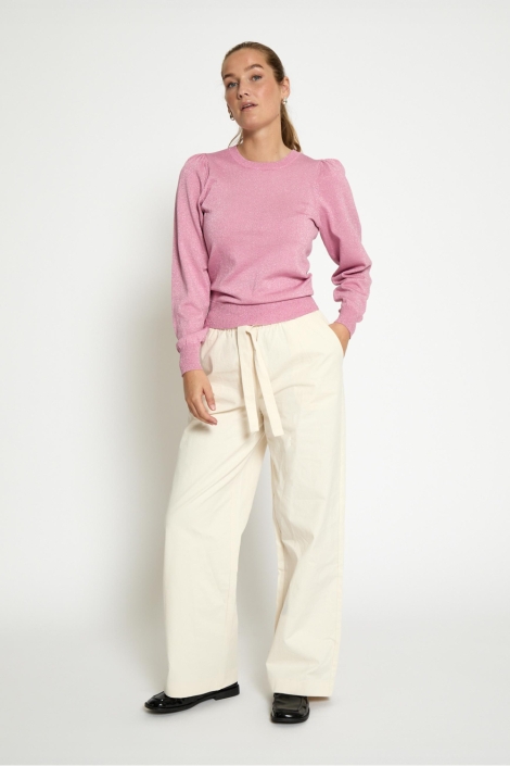 Peppercorn roze dames trui | Model