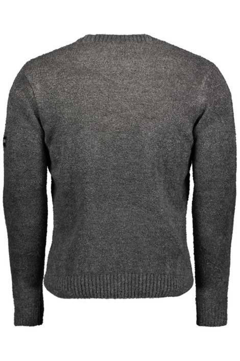 Ballin grijze heren trui | Achteraanzicht