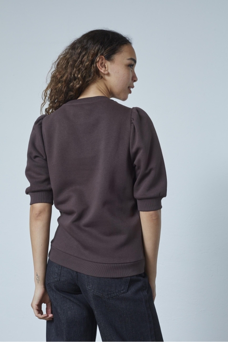 SisterS point bruine dames sweater | Model achteraanzicht