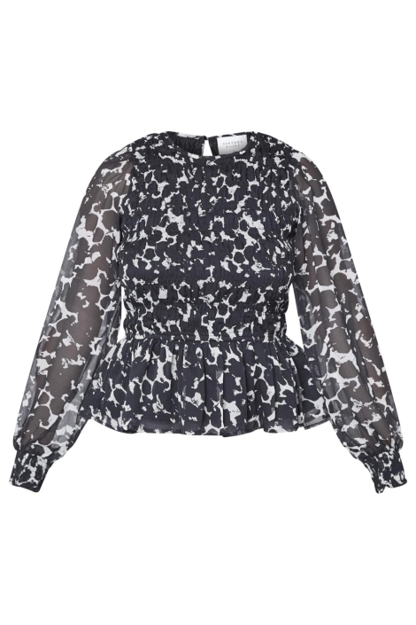 SisterS point zwarte dames blouse | Vooraanzicht