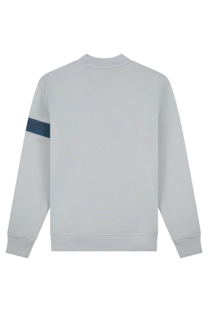 Malelions grijze heren sweater | Achteraanzicht