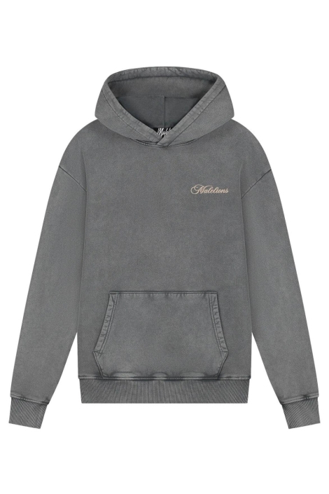 Malelions grijze heren sweater | Vooraanzicht