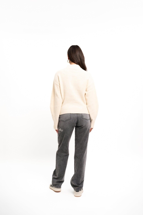 Malelions beige dames trui | Model achteraanzicht