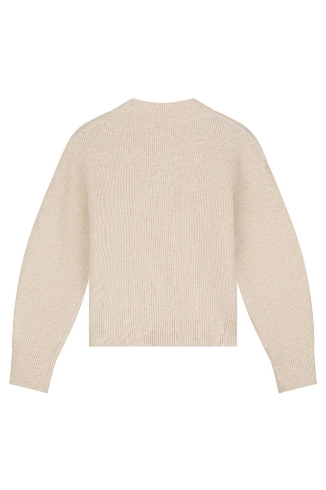 Malelions beige dames trui | Achteraanzicht