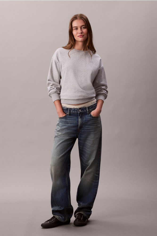 Calvin Klein grijze dames sweater | Model