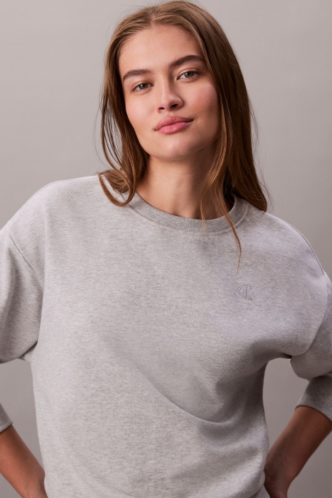 Calvin Klein grijze dames sweater | Close up