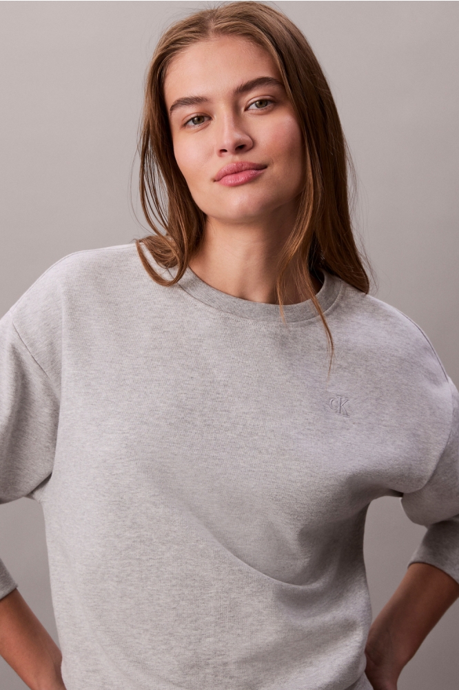 Calvin Klein grijze dames sweater | Close up