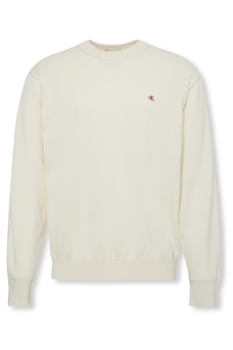 Calvin Klein beige heren trui | Vooraanzicht