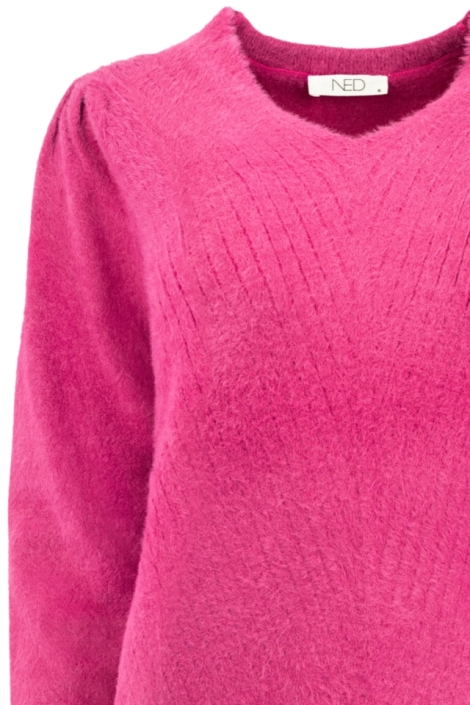 NED roze dames trui | Close up