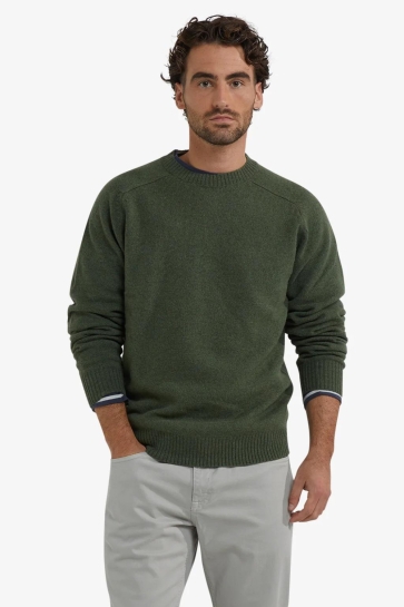 McGregor LAMBSWOOL CREW NECK SWEATER MM252 1202 02 5108 WINTER SAGE