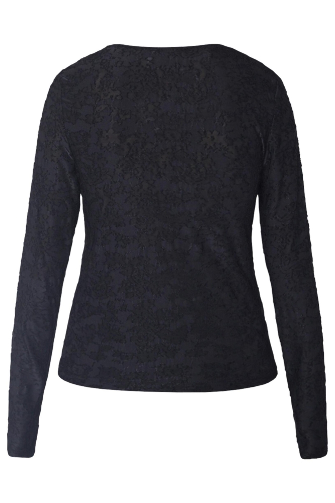 SisterS point zwarte dames t-shirt | Achteraanzicht