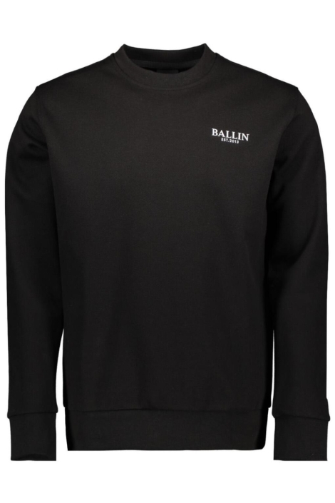 Ballin zwarte heren sweater | Vooraanzicht