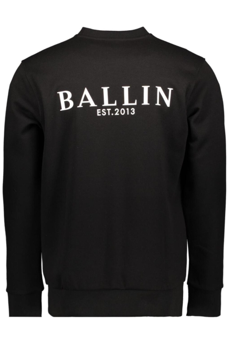 Ballin zwarte heren sweater | Achteraanzicht