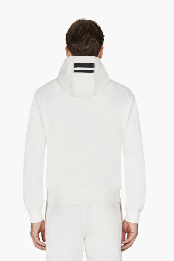 Cruyff witte heren sweater | Model achteraanzicht