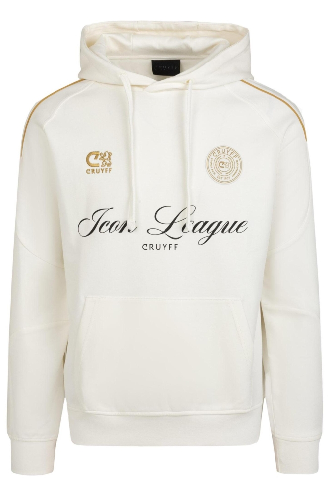 Cruyff witte heren sweater | Vooraanzicht