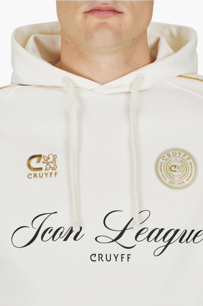Cruyff witte heren sweater | Close up