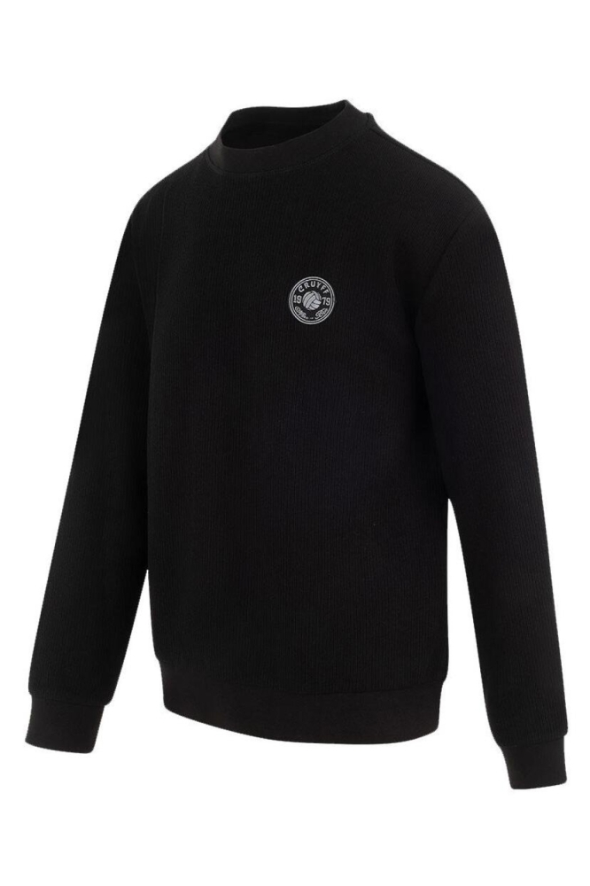 Cruyff zwarte heren trui | Model zijaanzicht