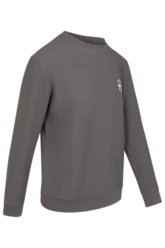 Cruyff grijze heren trui | Zijaanzicht