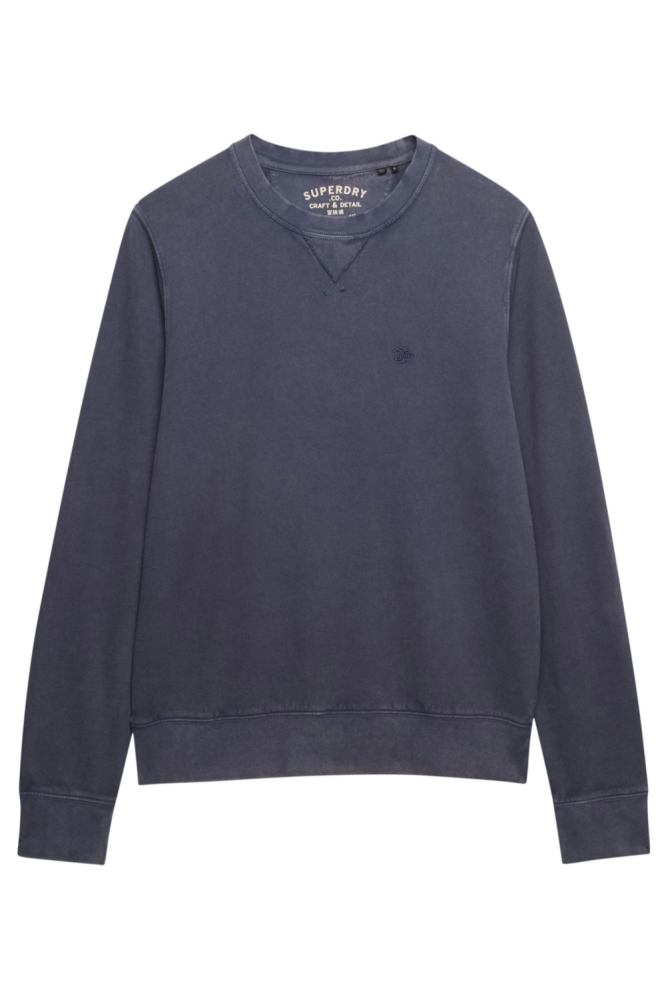 Superdry blauwe heren sweater | Vooraanzicht