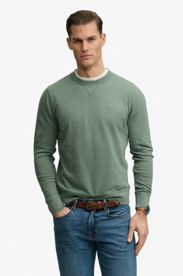 Superdry sweater CLASSIC ESSENTIAL SWEATSHIRT M2014044A LILY PAD GREEN