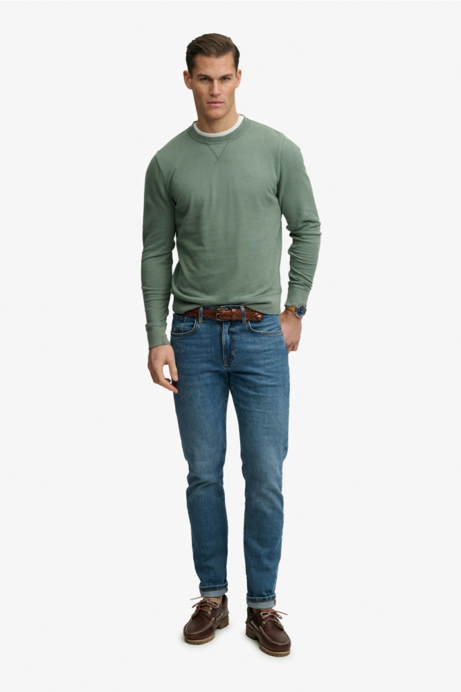 Superdry groene heren sweater | Model