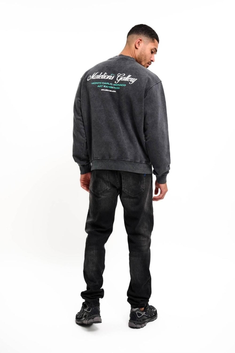 Malelions grijze heren sweater | Model