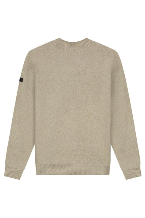 Malelions beige heren trui | Achteraanzicht