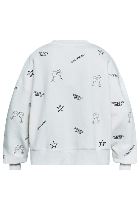 SisterS point witte dames sweater | Achteraanzicht