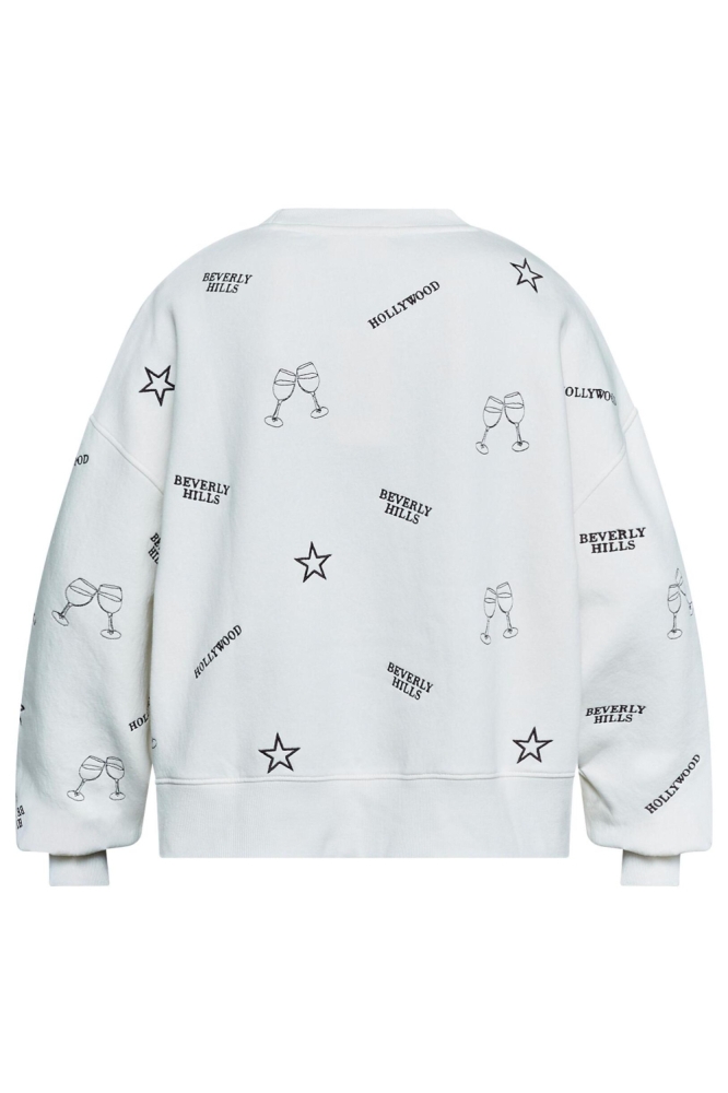 SisterS point witte dames sweater | Achteraanzicht