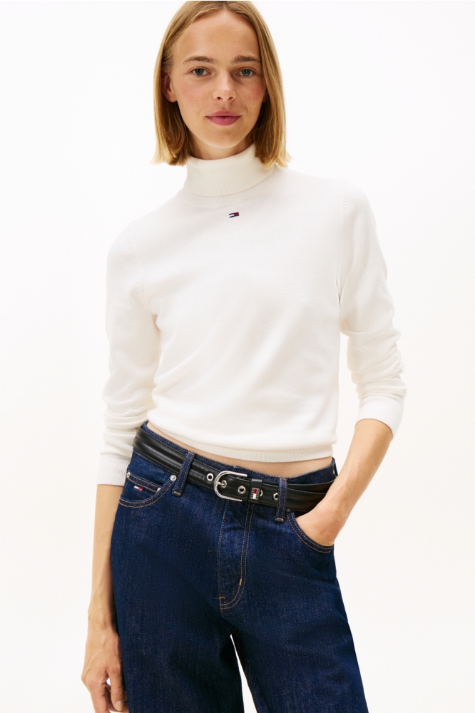 Tommy Jeans witte dames trui | Model vooraanzicht