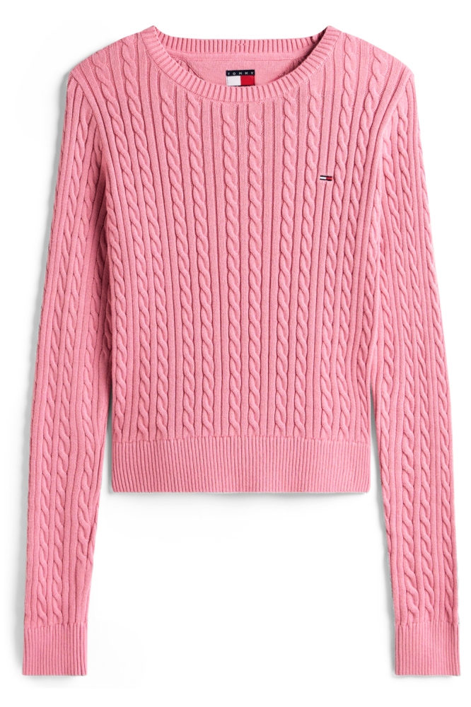 Tommy Jeans roze dames trui | Vooraanzicht