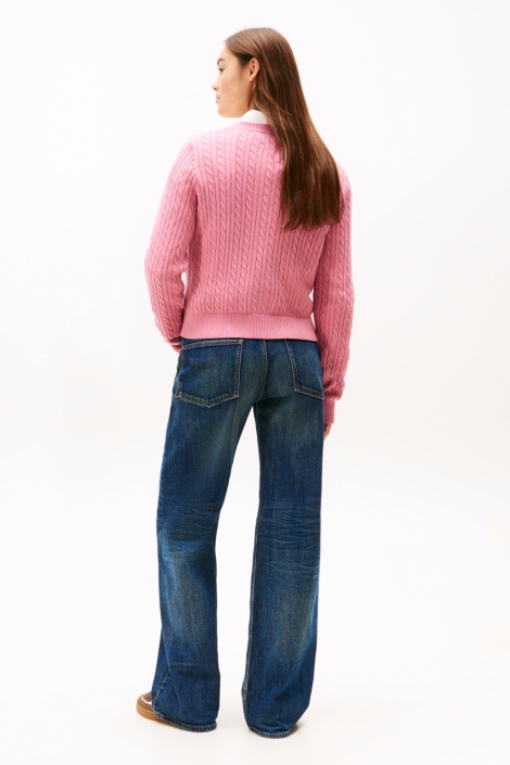 Tommy Jeans roze dames trui | Model