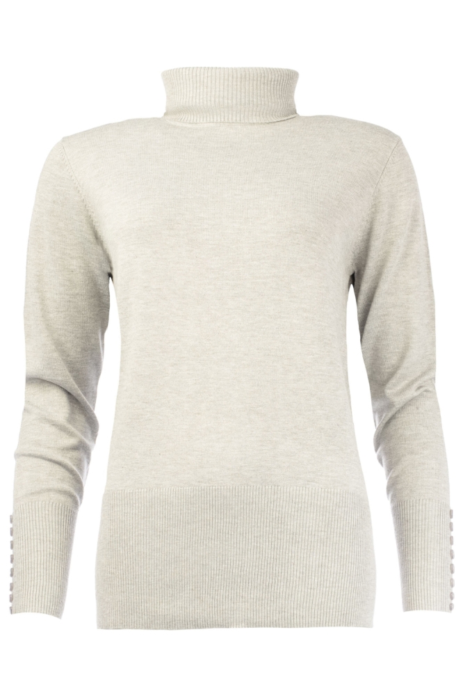 NED grijze dames trui | Vooraanzicht