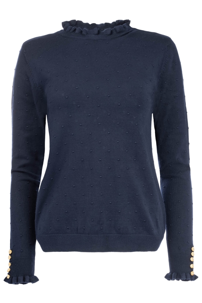 NED blauwe dames trui | Vooraanzicht