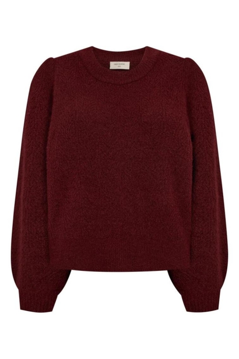 Freequent bordeaux dames trui | Vooraanzicht