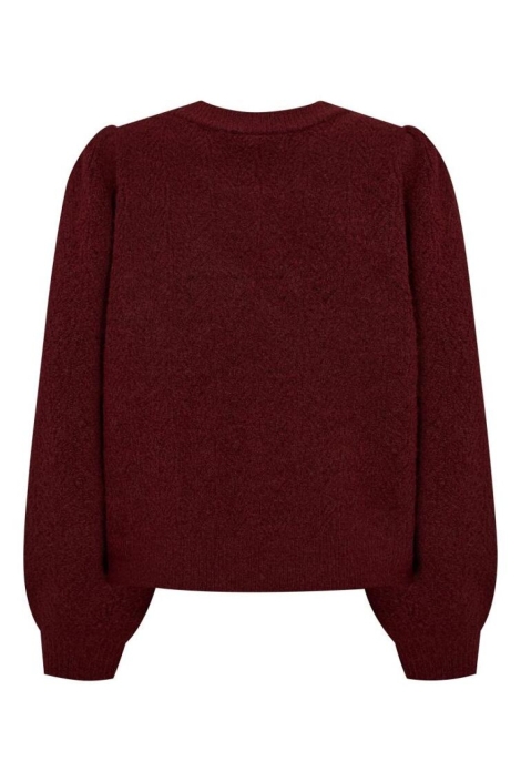 Freequent bordeaux dames trui | Achteraanzicht