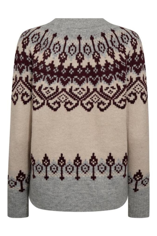 Freequent grijze dames trui | Achteraanzicht