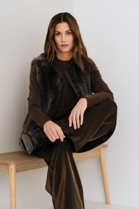 Maicazz bruine dames trui | Model