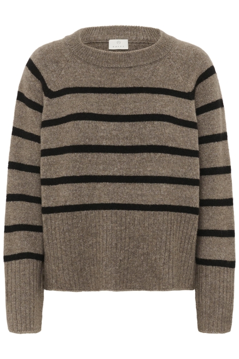 Kaffe bruine dames trui | Vooraanzicht