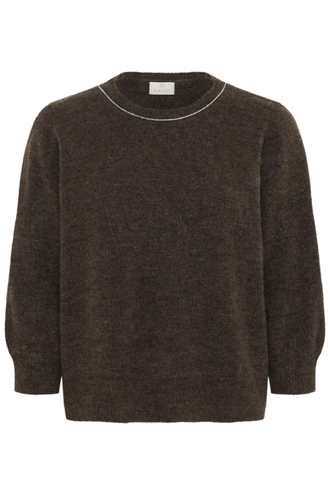 Kaffe bruine dames trui | Vooraanzicht