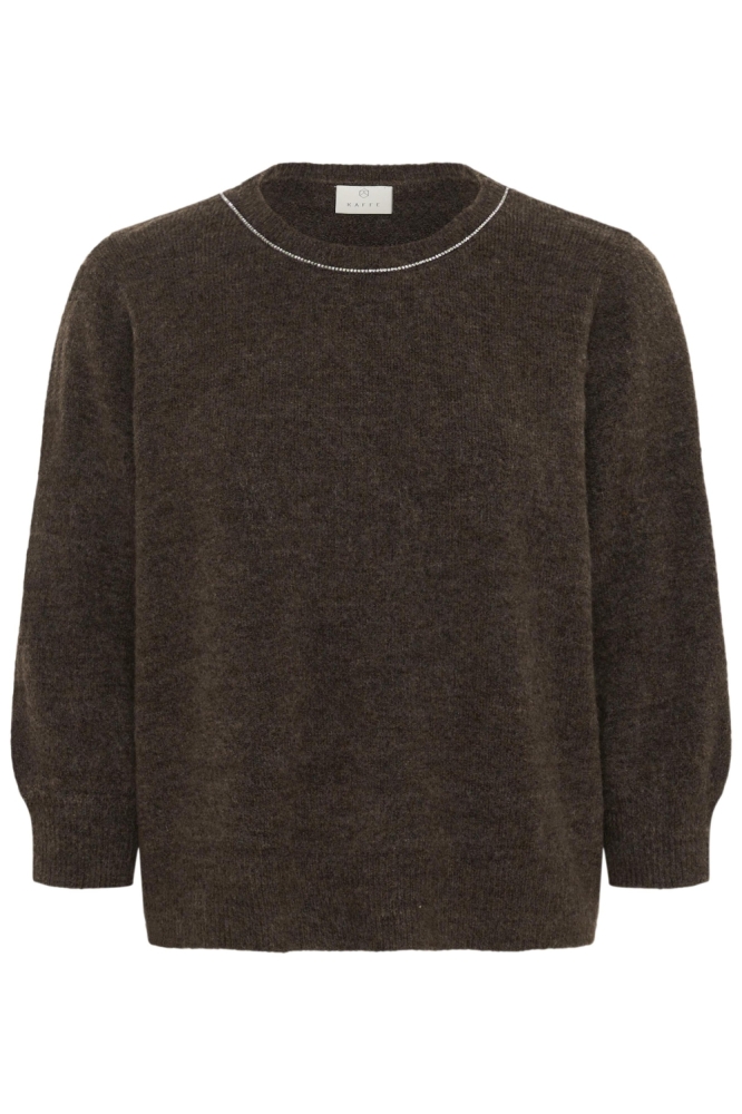 Kaffe bruine dames trui | Vooraanzicht