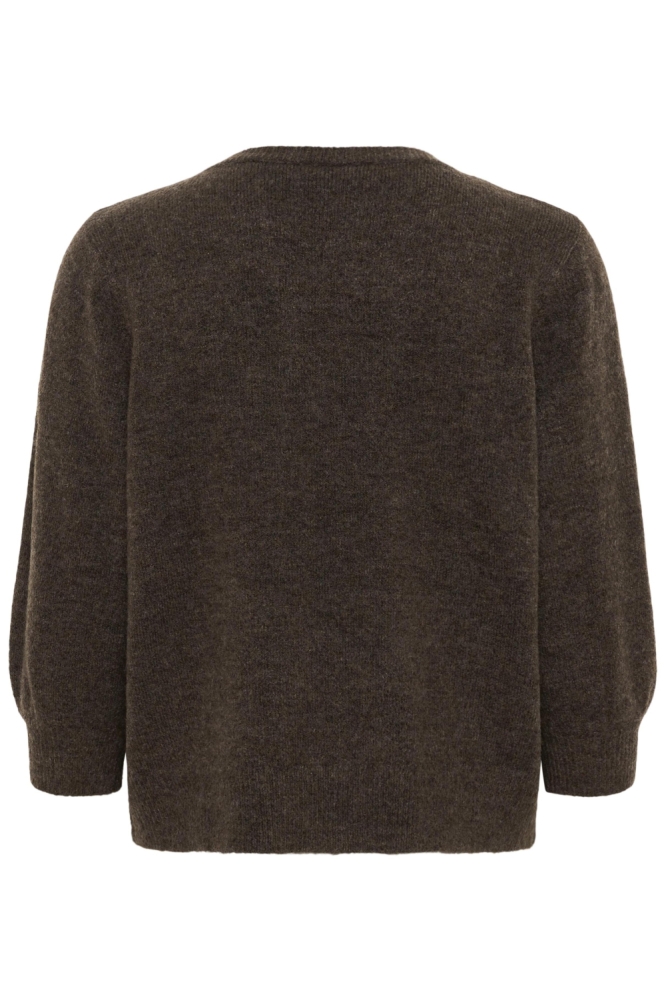 Kaffe bruine dames trui | Achteraanzicht