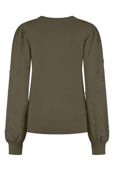 Lady Day groene dames trui | Achteraanzicht