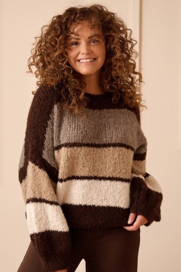 FOS Amsterdam Trui RAYA 7618 225 TAUPE