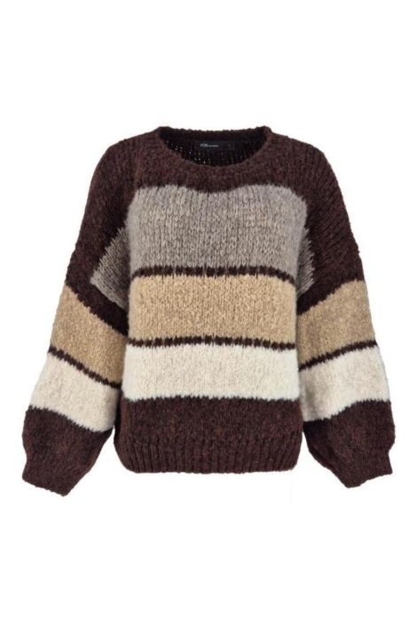 FOS Amsterdam bruine dames trui | Vooraanzicht