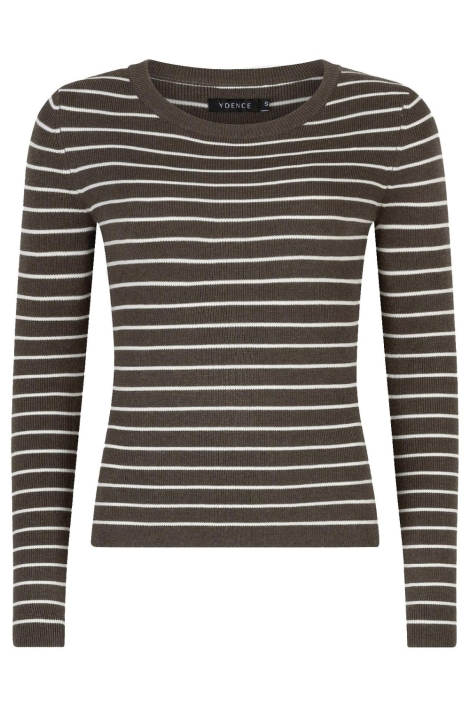 Ydence groene dames trui | Vooraanzicht