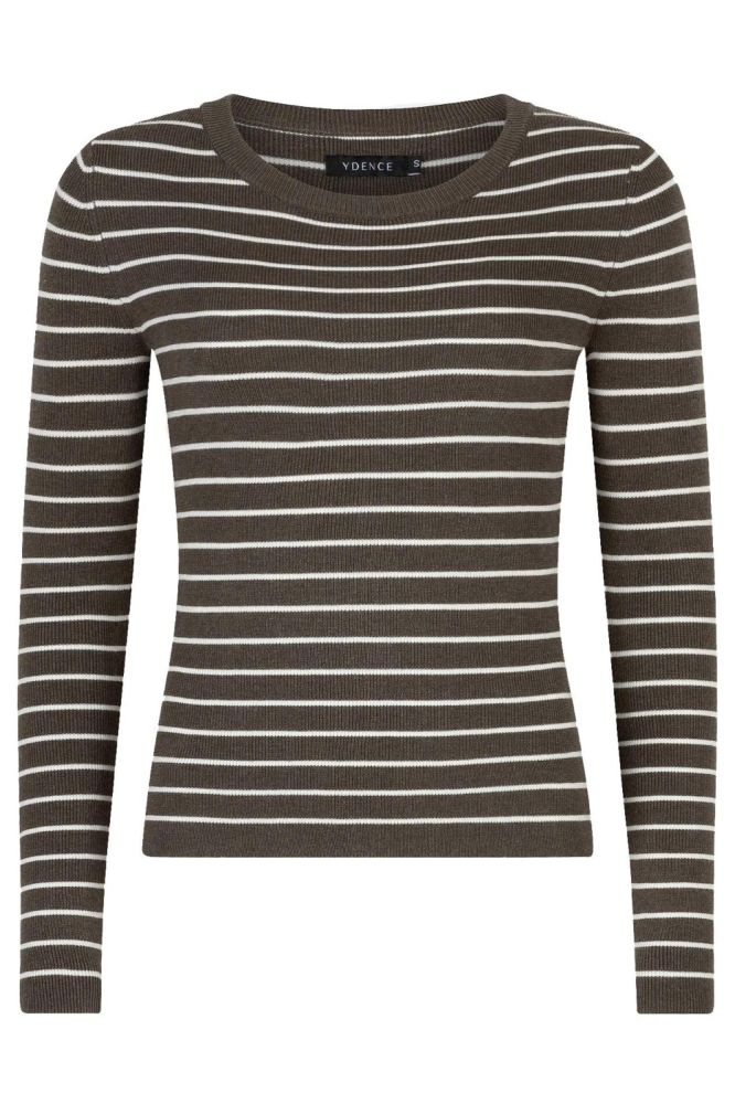 Ydence groene dames trui | Vooraanzicht