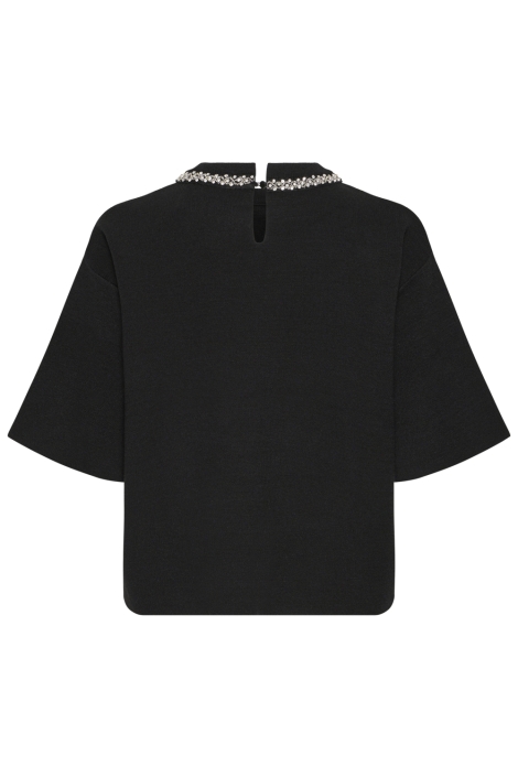 Ichi zwarte dames trui | Achteraanzicht