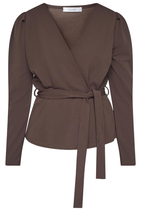 SisterS point bruine dames t-shirt | Vooraanzicht