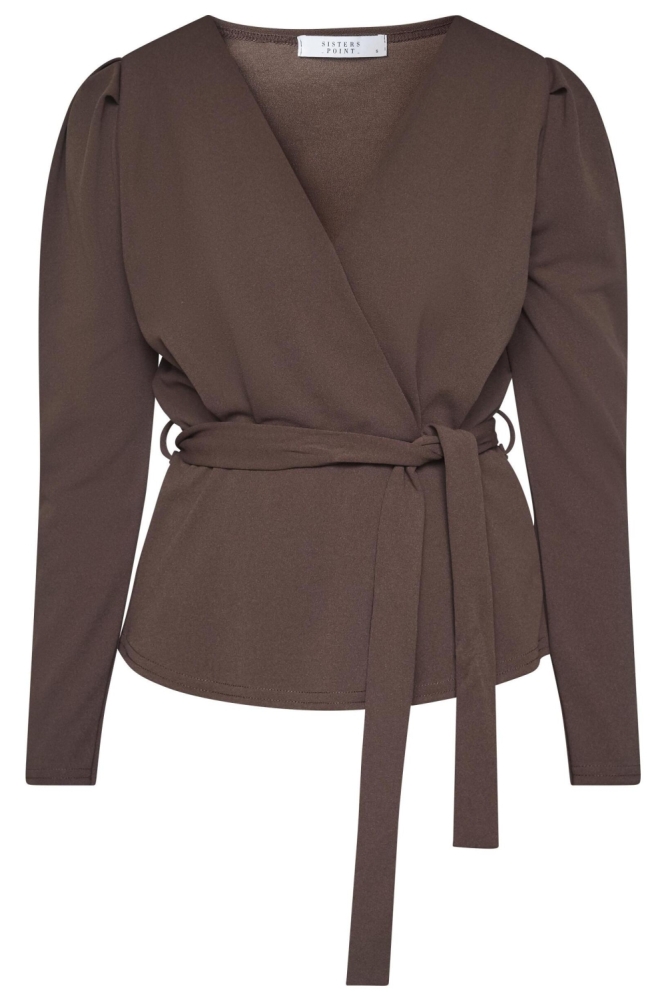 SisterS point bruine dames t-shirt | Vooraanzicht